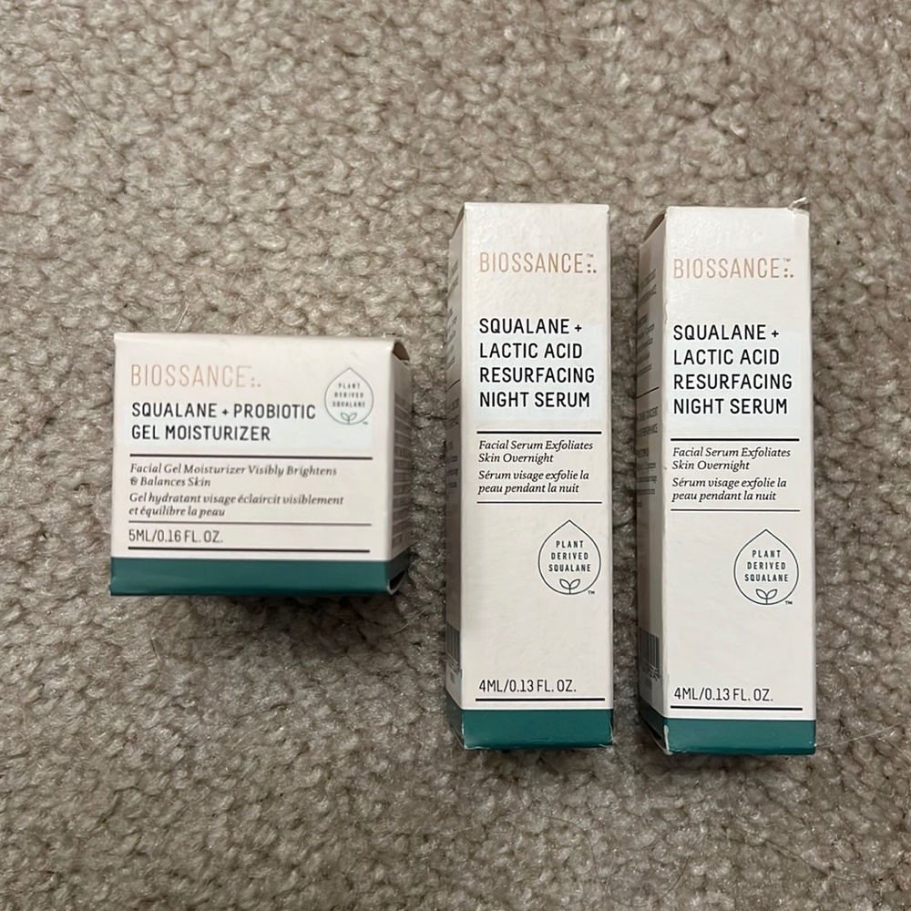 Lactic Acid Resurfacing Night Serum and Gel Moisturizer